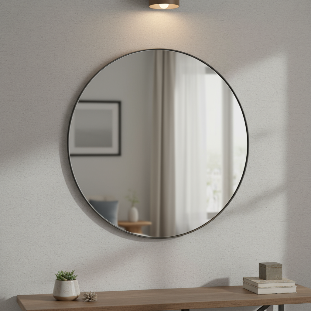 Juliet Metal Round Wall Mirror