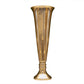 Slender-Pedestal Fiber Glass Urn With Tall Tapered Silhouette