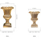 Arbel Scalloped-Fluted Fiberglass Urn