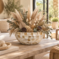 Eudora Opalescent-Tiled Fiberglass Bowl Planter