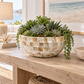 Eudora Opalescent-Tiled Fiberglass Bowl Planter