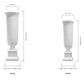 Chari Tapered Fiberglass Urn Floor Vase - Small