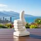 Annistyn Porcelain Thumbs Up Sculpture