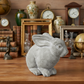 Dovie Cement Sitting Rabbit Figurine
