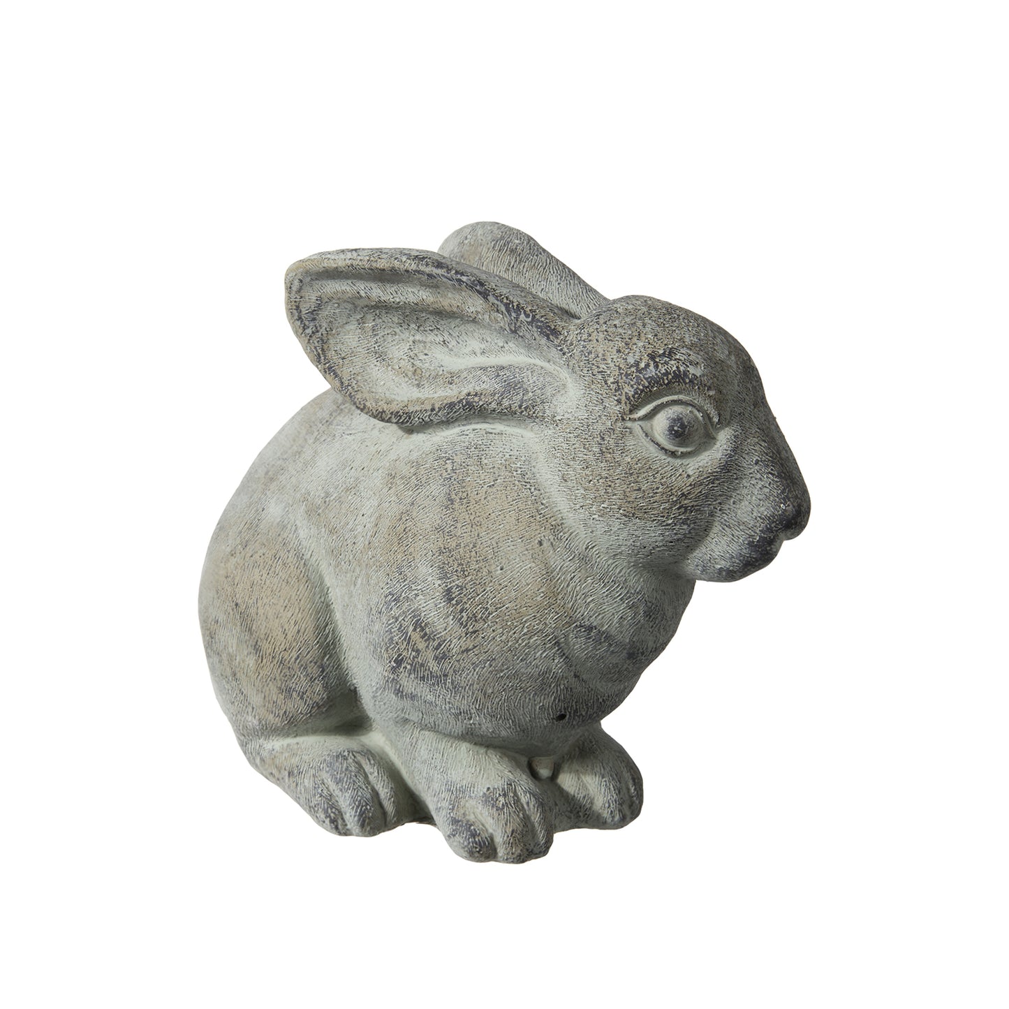 Dovie Cement Sitting Rabbit Figurine