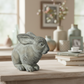 Dovie Cement Sitting Rabbit Figurine