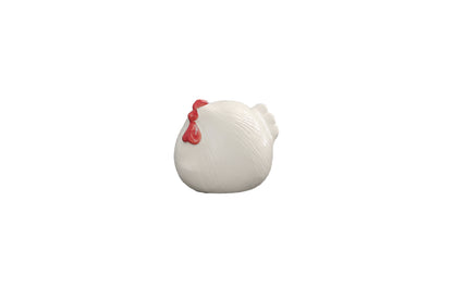 Ceramic Round Hen Figurine LG Gloss Finish