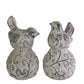 Terracotta Bird  Figurine Washed Finish Gray-10.5"H
