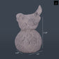 Terracotta Bird  Figurine Washed Finish Gray-10.5"H
