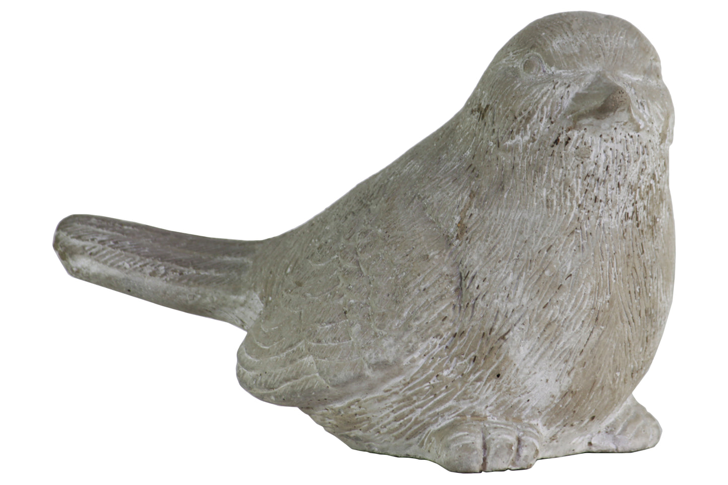 Cement Figurine Concrete Finish Gray-5"H