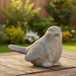 Cato Sitting Bird Cement Figurine