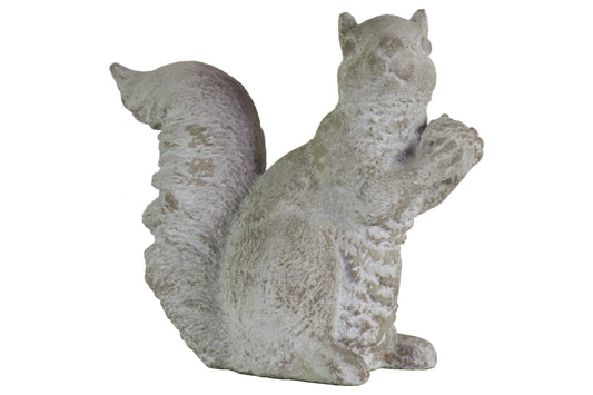 Cement Figurine Concrete Rough Finish Gray-7"H