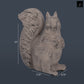 Cement Figurine Concrete Rough Finish Gray