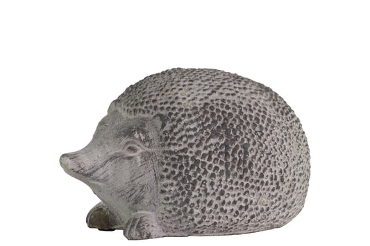 Cement Figurine Concrete Finish Gray-3.75"H