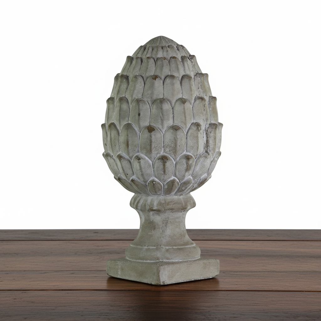 Kailea Cement Artichoke Figurine