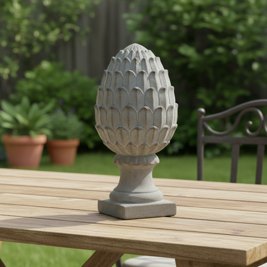 Kailea Cement Artichoke Figurine