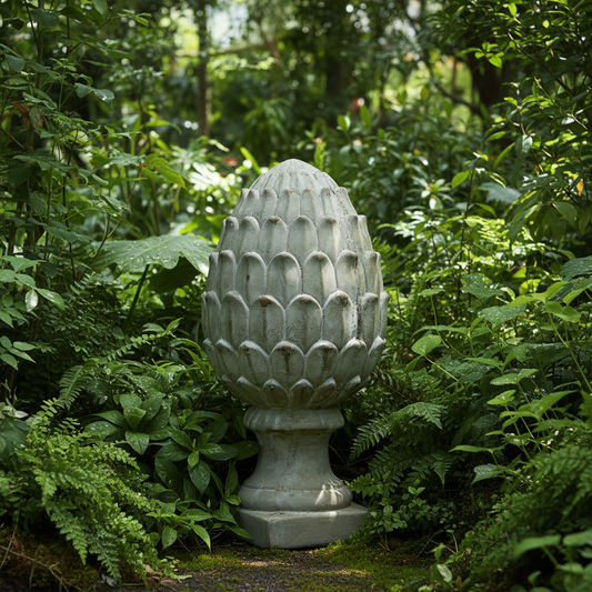 Kailea Cement Artichoke Figurine