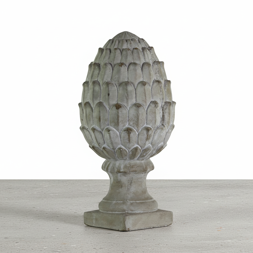 Kailea Cement Artichoke Figurine