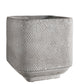 Cement Square Pot Washed Finish