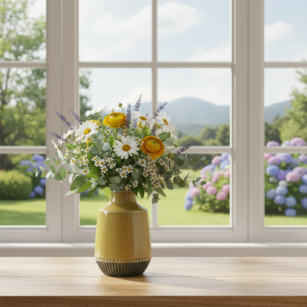 Astra Ceramic Round Vase