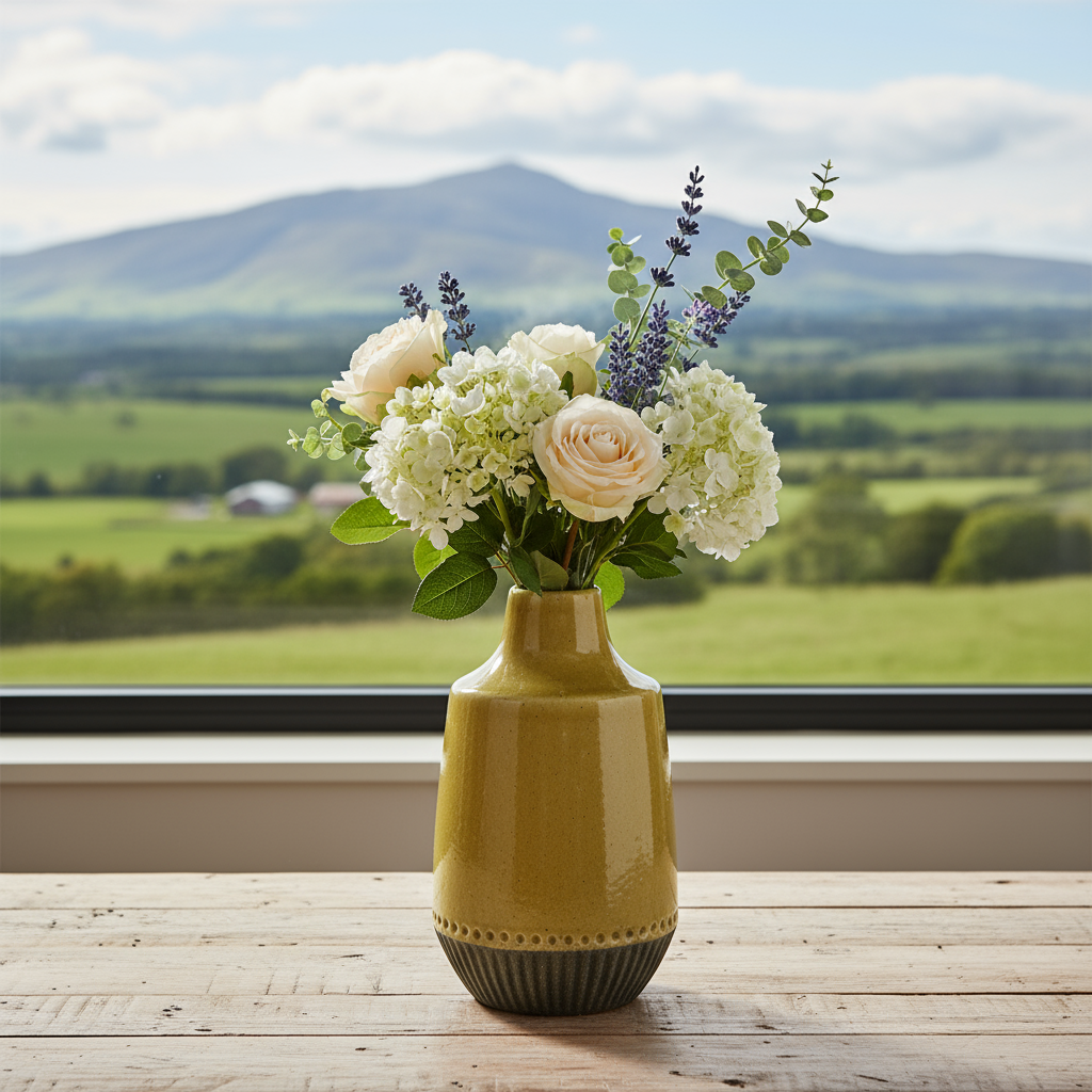 Astra Ceramic Round Vase