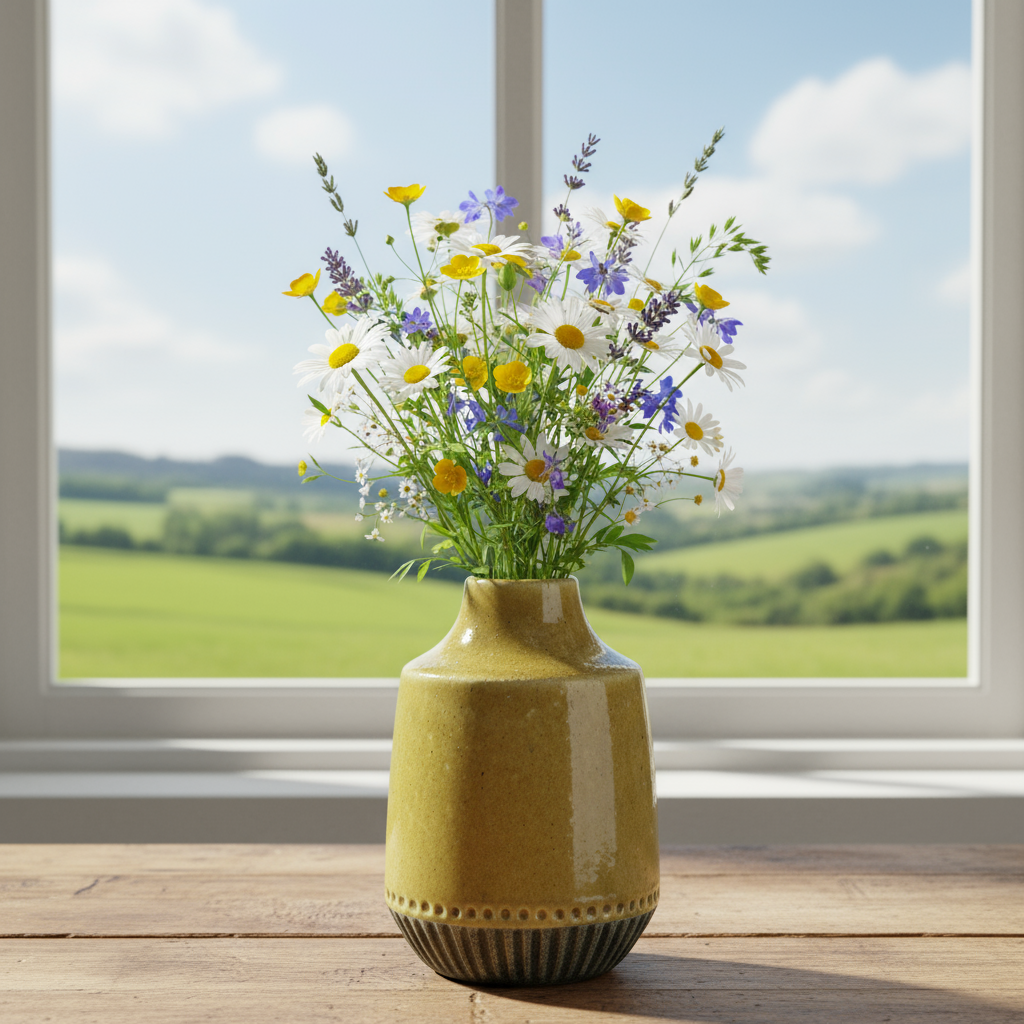 Astra Ceramic Round Vase