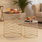 Rosiet Metal Round Nesting Accent Table Set