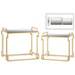 Lexi Metal Rectangular Nesting Accent Table Set (Set of 2)