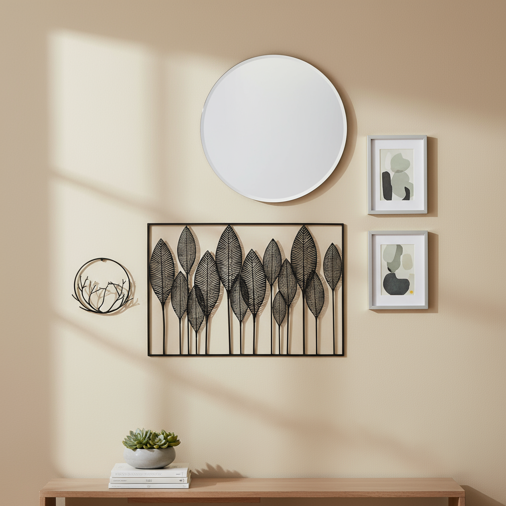 Metal Frame Metallic Finish-31.75"H