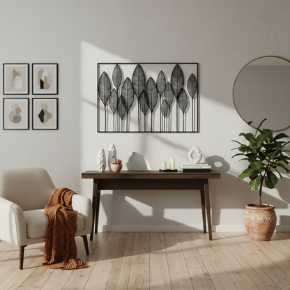 Metal Frame Metallic Finish-31.75"H