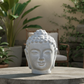 Navin Cement Buddha Head Sculpture