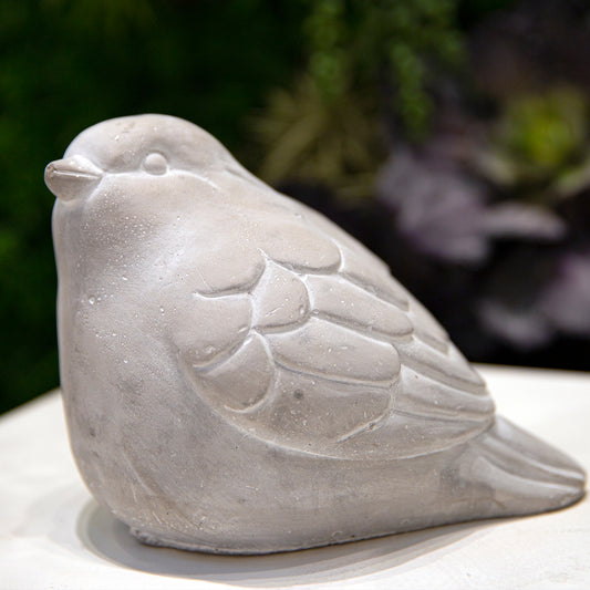 Vensley Washed Cement Bird Figurine