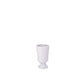 Ceramic Cylindrical Urn Pedestal Vase White