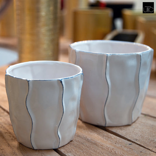 Ceramic Pot Gloss Finish-5.75"H