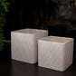 Ceramic Pot Matte Finish White-5.25"H -80