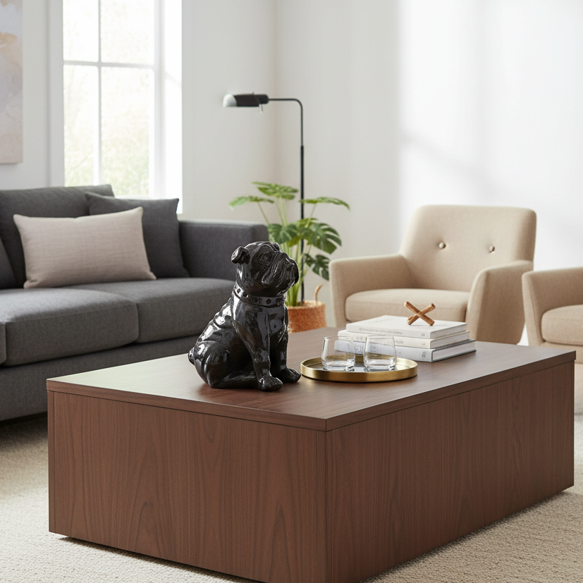 Hudson Glossy Bulldog Figurine