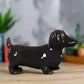 Ceramic Standing Dachshund Dog Figurine Gloss Finish
