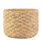 Marvella Terracotta Round Pot with Basket Weave Design
