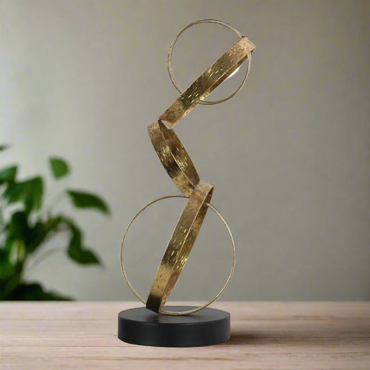 The Zola Metal Cascading Circles Sculpture