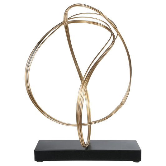 Metal Ornament Table Decor Metallic Finish Gold