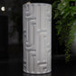 Ceramic Round Vase Matte Finish White-11.25"H -227