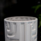 Ceramic Round Vase Matte Finish White-11.25"H -227