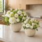 Ziana Ribbed Ovoid Ceramic Vase