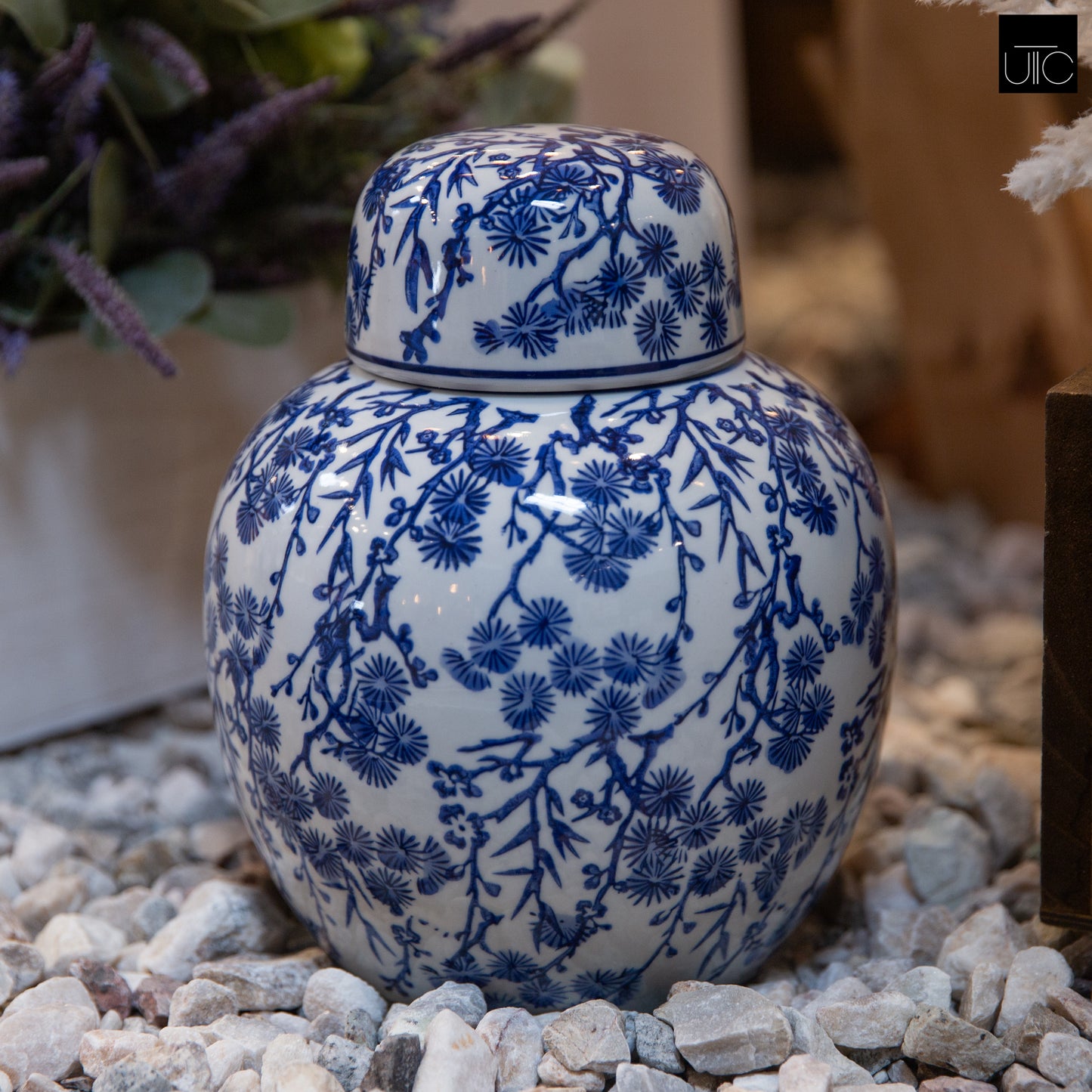 Marston Ceramic Chinoiserie Ginger Jar