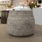 Larysa Ribbed Cement Planter