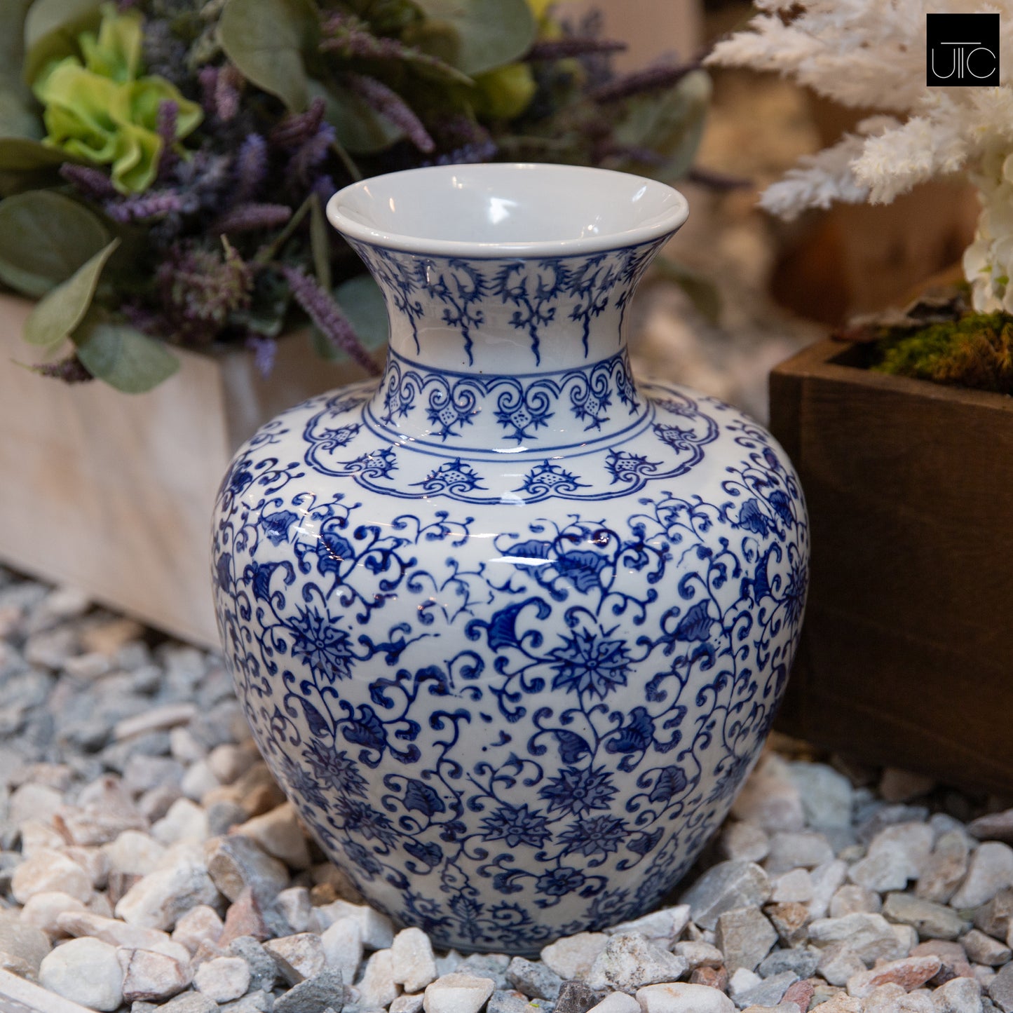 Camden Ceramic Chinoiserie Vase