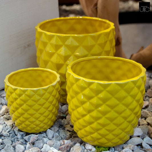 Tizze Diamond Planter Set (Set of 3)