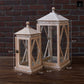 Kalen Weathered Wood Lanterns (Set of 2)