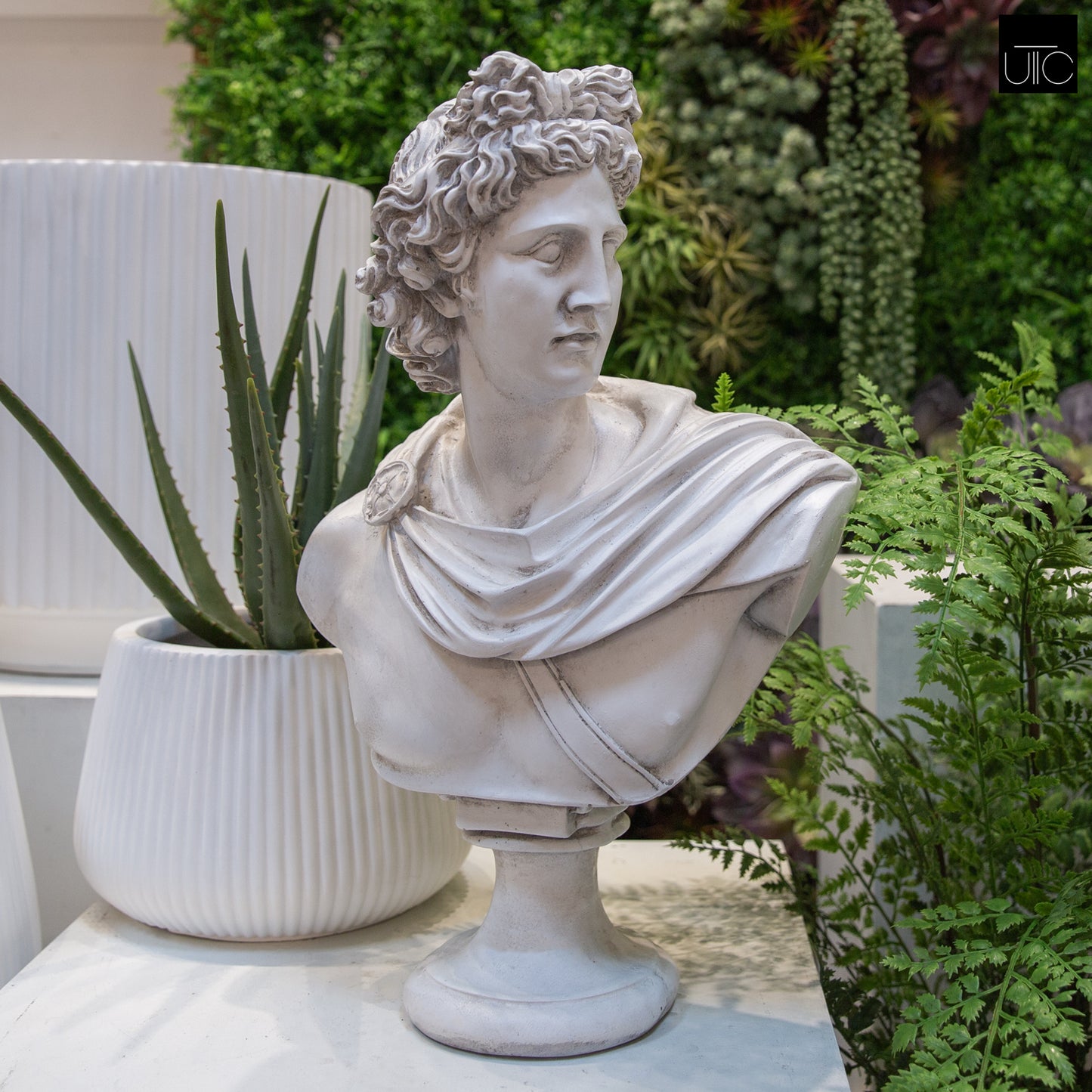 David Fiberglass Bust Sculpture