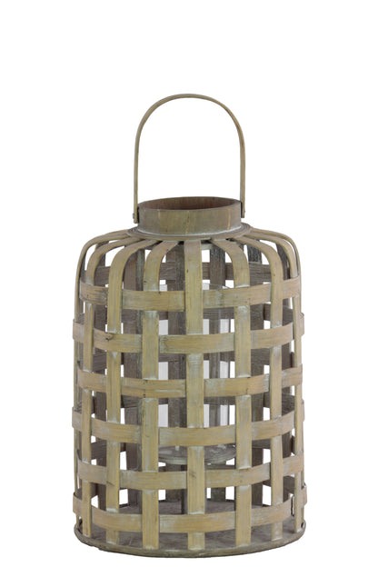 Wood Lantern Natural Wood Finish